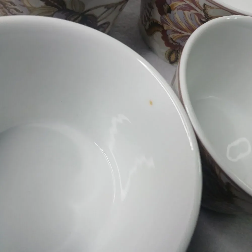 4 Gabrielle Cream Individual Appetizer Bowls Porcelain 222 Fifth Discontinued